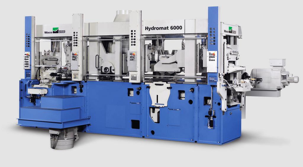 8 9 Hydromat 6000 från WACO: Kraftpaketet som visar vår samlade erfarenhet Ett revolutionerande maskinkoncept för den moderna anläggningen för tillverkning av konstruktionsvirke med