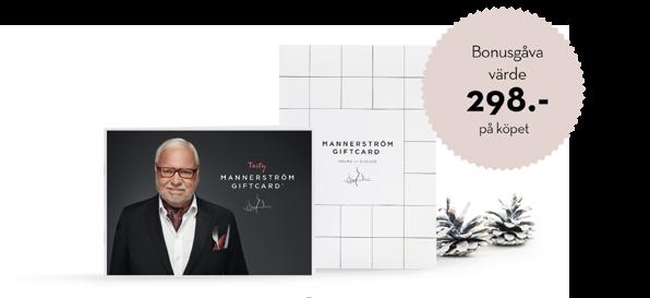 MANNERSTRÖM GIFTCARD TASTY MED EN BONUSGÅVA Mannerströms gåvokort Tasty innehåller ett stort