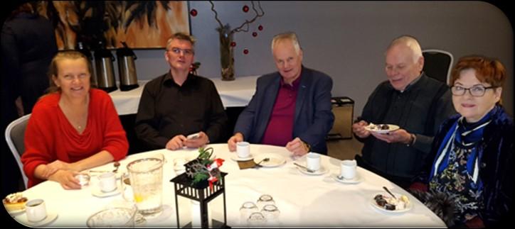 Vi fik en dejlig julebuffet på hotellets restaurant og