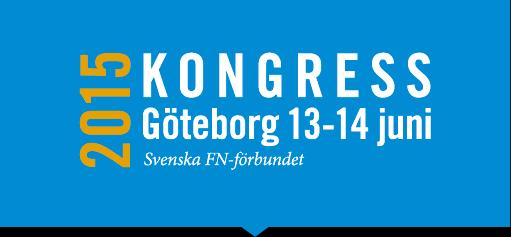 Program Lördag den 13 juni 10.30-12.00 Registrering och välkomstkaffe 12.00 Välkommen 12.10 Aleksander Gabelic, ordförande Svenska FN-förbundet, öppnar kongressen 12.15 Huvudtalare 12.30 Lunch 13.