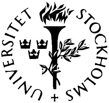 Stockholms universitet Institutionen för pedagogik och didaktik Höstterminen 2014
