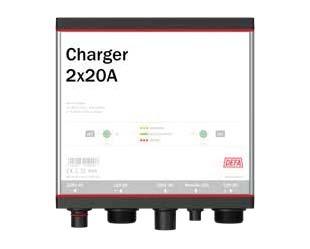 Produkter - Batteriladdare MultiCharger 2x20A DEFA MultiCharger 2x20A är en kraftig och kompakt laddare som är enkel att montera - till både lätta och tunga fordon.