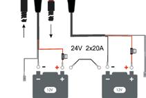 Kommer också som MarineCharger 2x20A och RescueCharger 2x20A. MultiCharger 2x20A Art.nr.