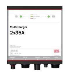 med PlugIn 2x35A 704700 Nätspänning - VAC/Hz 230/50-60 Temperaturområde - o C -35 +50 Laddningsspänning* S1 - VDC 14,4 Underhållsladdning S2 - VDC 13,5 12V SYSTEM Max laddningsström - A Max