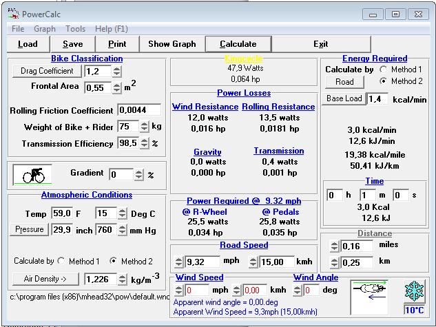 PowerCalc Programmet har utvecklats av Machinehead Software i Storbritannien.
