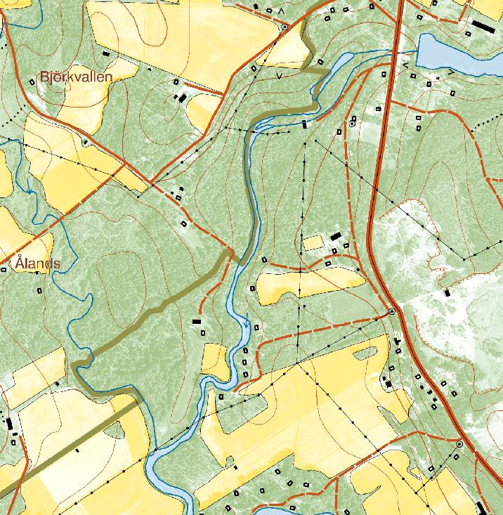 Karta tillhörande Gävleborgs läns författningssamling Dnr 511-1692-09 81-218 7 Kungsfors naturreservat ü [ Ä h Föreskrifter och gränser ü Ä h [ Ev. vattenledning m.m. enl.