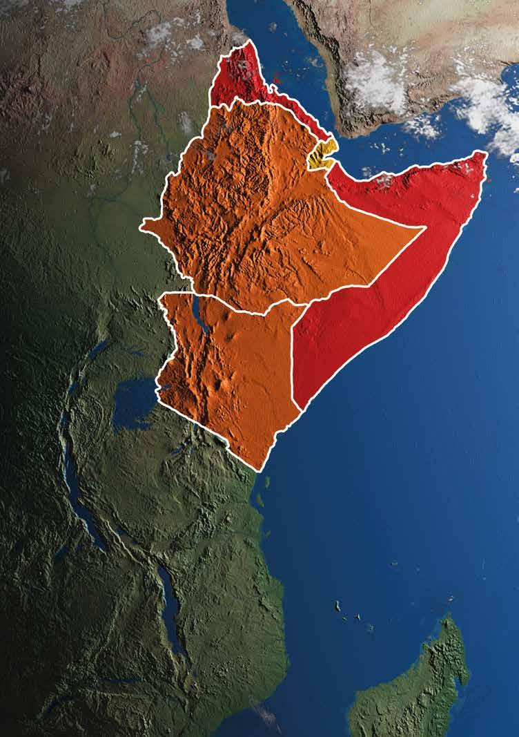ERITREA DJIBOUTI ETIOPIEN SOMALIA KENYA DE GER INTE UPP VI GER INTE UPP När vi står tillsammans som Kristi kropp och ber med dem får de styrka att hålla ut trots sin svaghet.