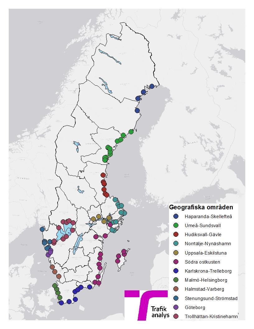 Validering av Samgods 2014 och 2040 1804 v1 1. Sjöfart 2014 Bra statistik över hamnar (gods över kaj) finns tillgänglig, både på Trafikanalys 1 - och Sveriges Hamnar 2 hemsidor.