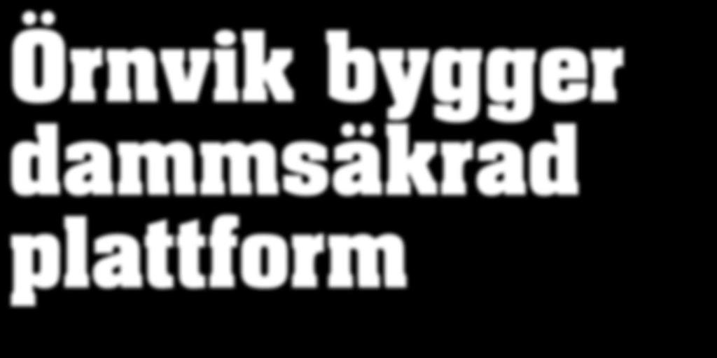 Örnvik bygger dammsäkrad plattform Att tycka om det man sysslar med tror vi är förutsättningen för att göra ett bra jobb. Det är då man ger det där lilla extra.