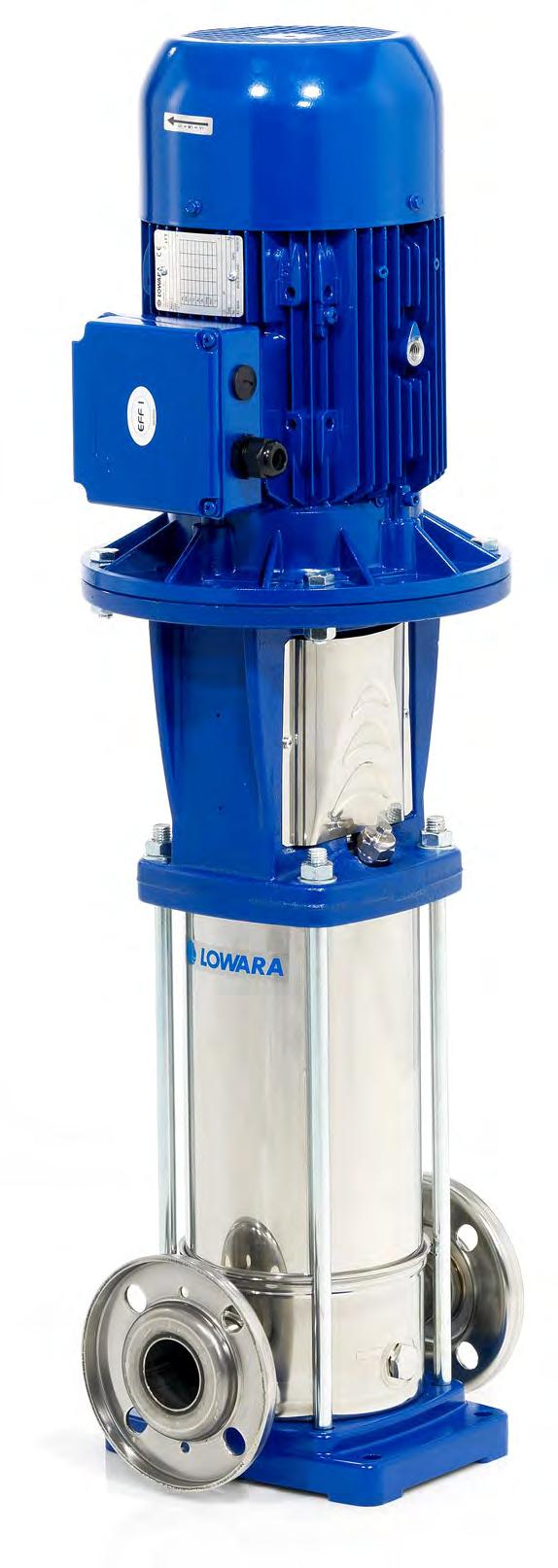 Vattenförsörjning Lowara e-sv Trygg och energieffektiv tryckstegring Pumpar i rostfritt stål som uppfyller WRAS-standarden för pumpning av dricksvatten.