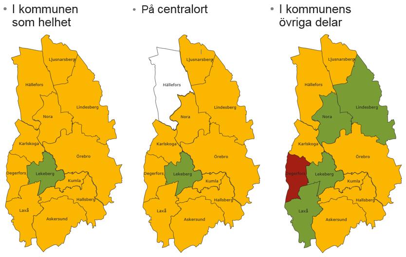 Figur 1: Bedömning om läget på bostadsmarknaden 31 januari år 2018 (Boverket, Bostadsmarknadsenkäten 2018, 2018) Balans Underskott Överskott Uppgift saknas Tabell 1: Bostadsmarknadsläget i kommunen