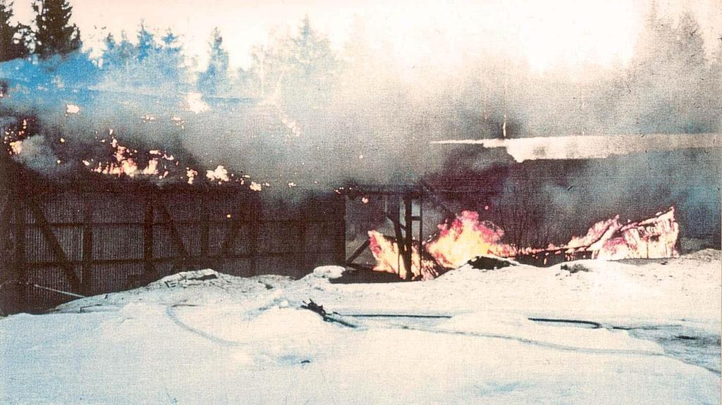 bränna ner Kotthuset, Gustavssons skrädderi vid Paradistorg, flera hus på