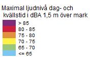 3 Ljudnivå inomhus Ljudnivåer inomhus styrs av Boverkets byggregler.