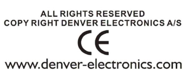 MED ENSAMRÄTT UPPHOVSRÄTT DENVER ELECTRONICS Instruktioner för miljöskydd Elektrisk och elektronisk utrustning och tillhörande batterier innehåller material, komponenter och ämnen som kan vara