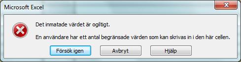 6 SÅ HÄR GÖR MAN (MER UTFÖRLIGT) 6.1 ALLMÄNT Du behöver ha Microsoft Office 2003, 2007 eller 2010 för att kunna använda Excel-bladet. Bladet är låst och kan därför inte ändras.