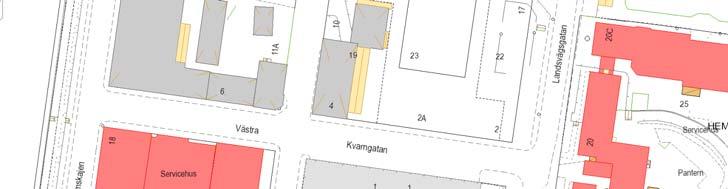 Områdesbeskrivning Planområdet är beläget på Pantarholmen och omfattar fastigheten Barken 1. Området gränsar i norr till Västra Kvarngatan, i öster till Landsvägsgatan och i väster till Långgatan.