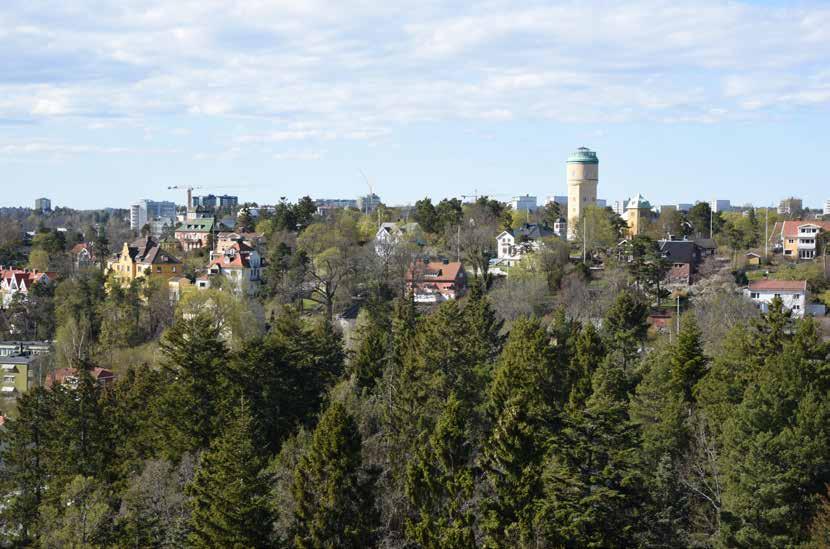 Hej Danderyd! Utsikt från Cedergrenska tornet. Danderyds Informationsblad utgivet av Danderyds kommun.