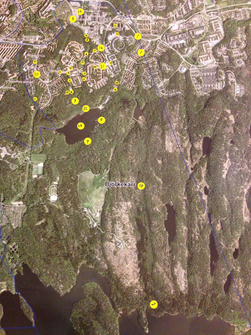 Sammanställning av synpunkter och förslag Kartan visar geografisk