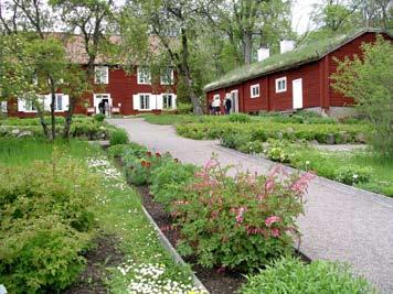 Bilder från vänster: födelsegården Råshult, bröllopsporträtt av Carl Linnaeus och hustrun Sara Elisabeth (Lisa) målade 1739 av J.H.