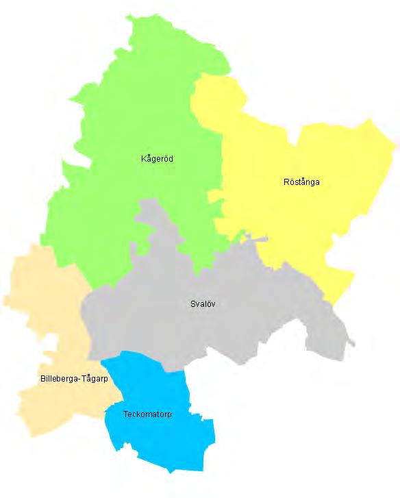 STATISTIK OCH INDIKATORER SVALÖVS KOMMUNDELAR OCH TÄTORTER Behovet och efterfrågan på bostäder och olika boendeformer skiljer sig åt inom kommunen.