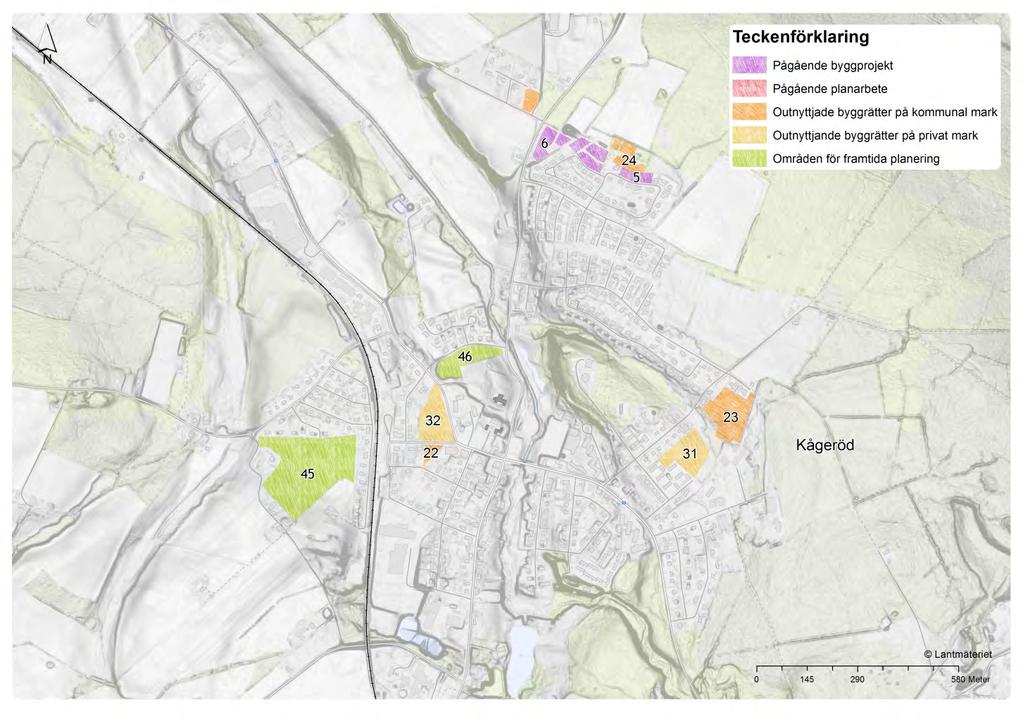Planer för möjliga bostäder i Kågeröd Figur 78. Planer för möjliga bostäder i Kågeröd. Källa: Svalövs kommun.