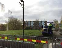 LÄNSMANSTORGET Nu är arbetet med upprustningen vid Länsmanstorget igång. Trygg, vacker stad har påbörjat förändringen av parkytan intill torget med sittplatser, träd och perennplanteringar.