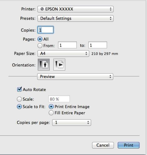 Utskrifter H Skriv ut filen. Grundläggande produktinställningar för Mac OS X Skärmdumparna av fönstren i skrivardrivrutinen i det här avsnittet är från Mac OS X 10.7.