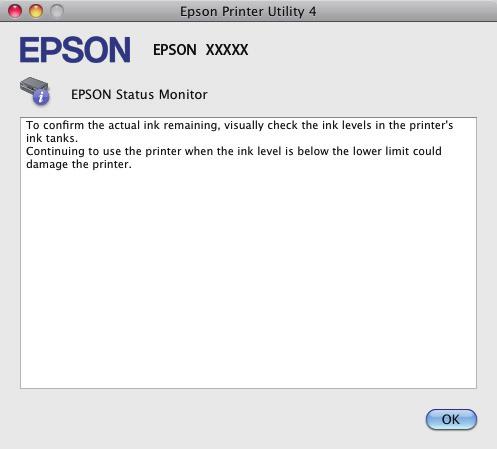 Felsökning för utskrifter B Klicka på EPSON Status Monitor-ikonen. EPSON Status Monitor visas. Pappersstopp! Obs! Ta aldrig på knapparna på kontrollpanelen när du har handen inuti produkten.