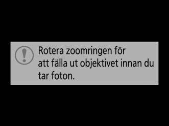 s 5 Tryck in avtryckaren halvvägs. Tryck in avtryckaren halvvägs för att fokusera. Den aktiva fokuspunkten visas. Om motivet är mörkt kan blixten fällas upp och AF-hjälplampan tändas.