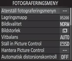 navigera i menyerna. 1 Visa menyerna.