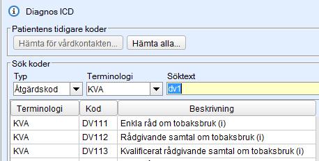 Tobak Tobak steg 1, 2, 3 2. Registrering val av åtgärd 3.