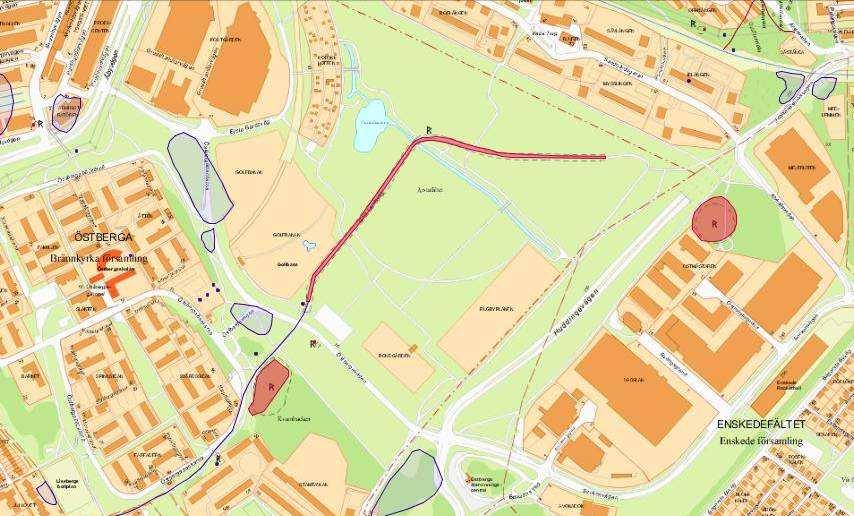 SID 7 (22) Miljökvalitetsnormer för vatten Planområdet är beläget inom avrinningsområdet för ytvattenförekomsten Mälaren-Stockholm, delen som utgörs av Årstaviken med delavrinning mot Mälaren -