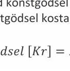 Formel 11. I denna formel har inkomsten för el i kraftvärme beräknats.