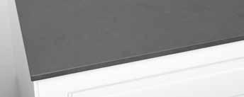 Silestone har även en högre slagtålighet än exempelvis granit och är mycket reptåligt. Skivan har en matt yta med en lätt textur som ger en mjuk känsla.