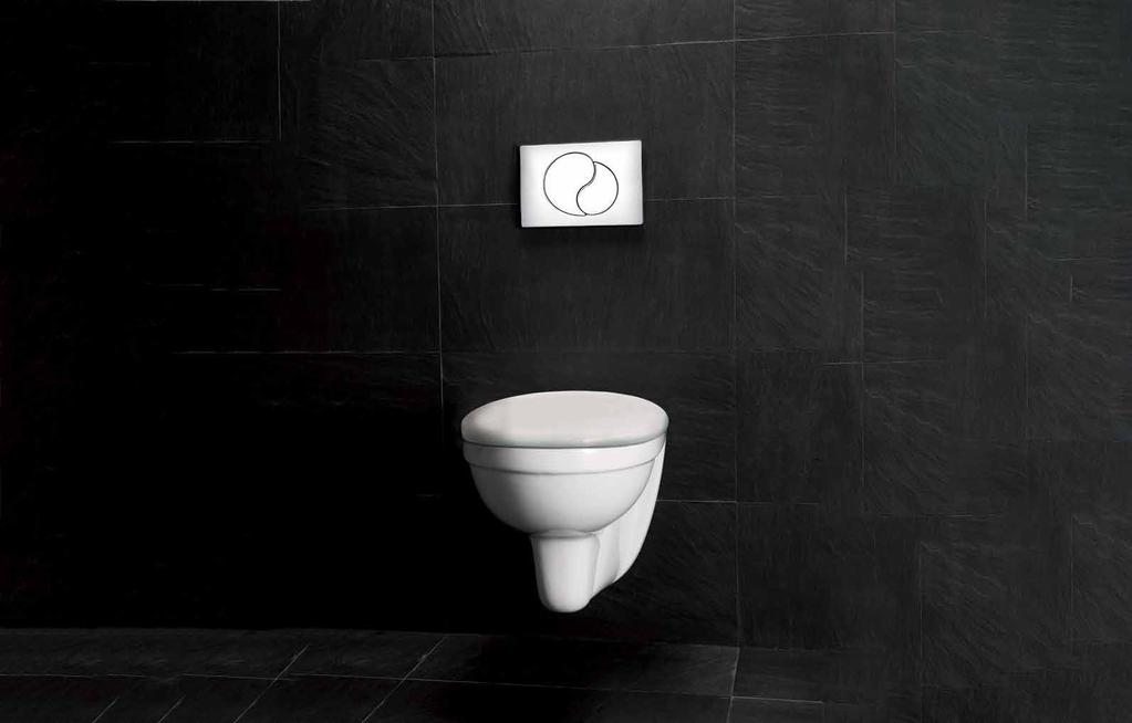 westerbergs wall Vägghängd toalett med miljövänligt snålspolande med 3/6 liter vatten i kombination med spolsystem av hög kvalitet. Art. nr. 20060190. pris 2.