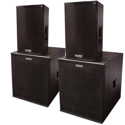 Kraftfulla riggar för installation eller portabelt bruk, med 18 subwoofers och 12 /1 toppar, inkl. 19 förstärkare och DSP processor K2000P Passiv rigg med 1 st. KS18 (1x18 sub passiv) och 2 st.