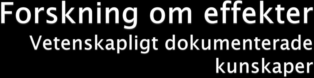RCT Jämförelser med bästa praxis