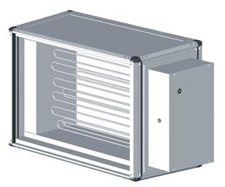 24 Montering och installation ELVÄRME Om elvärmaren levereras av FläktGroup är den utrustad med kabel och snabbanslutning till styrlådan/kopplingsbox. Inkopplingsschema med snabbanslutning OBS!