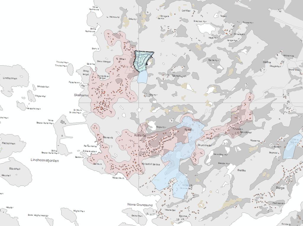 Översiktsplan och hushållsperspektiv Planområdet är i kommunens översiktsplan, ÖP06, utpekat som lämpligt för tätortsutbyggnad.