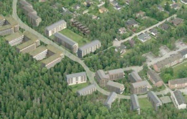 Urval av projekt för framtida försäljning Tumba Skog, Botkyrka o 17 ha råmark förvärvad från privat säljare o Planstatus: