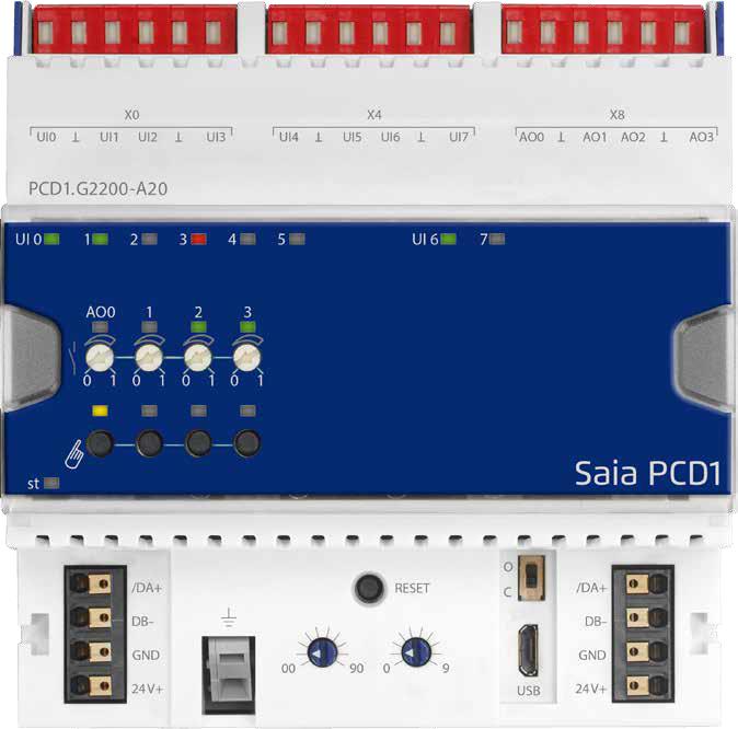 Datablad E-Line S-Serie RI 4 naloga utgångar E-Lines S-Serie RI:n styrs via RS-485 seriell kommunikation, protokoll S-Bus och Modbus för decentraliserad automation med industriell kvalitet.