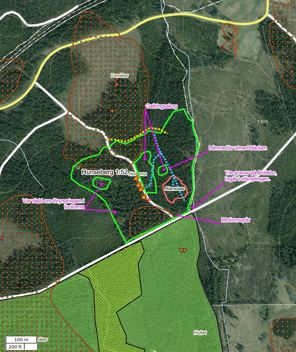 Traktdirektiv 2018-09-06 08:52 :52 Hushållningssällskapet Skog Detaljkarta Skala: ~1:5000