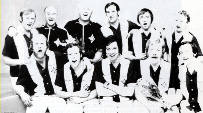 BK June, div 1 Svealand 1976/1977 Bakre raden: Lars G Sköld, Charles Nyström, Tor Nilsson, Bertil Pettersson,
