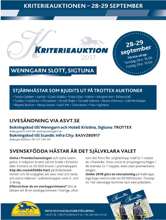 TRIO TVILLING SOLVALLA Ibrhim Pshs lopp - Treåringslopp (Ingående i Kriterieserien ) DISTANS m -årig svenskfödd som kvrstår efter fjärde instsen. b m. Autostrt. Pris:.-.-.-.-.-(.)-(.) kr.