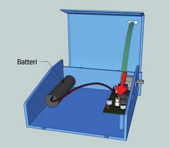 Byte av batteri, forts.. Steg 3. Vänd och sätt Triomixenheten på bordet.