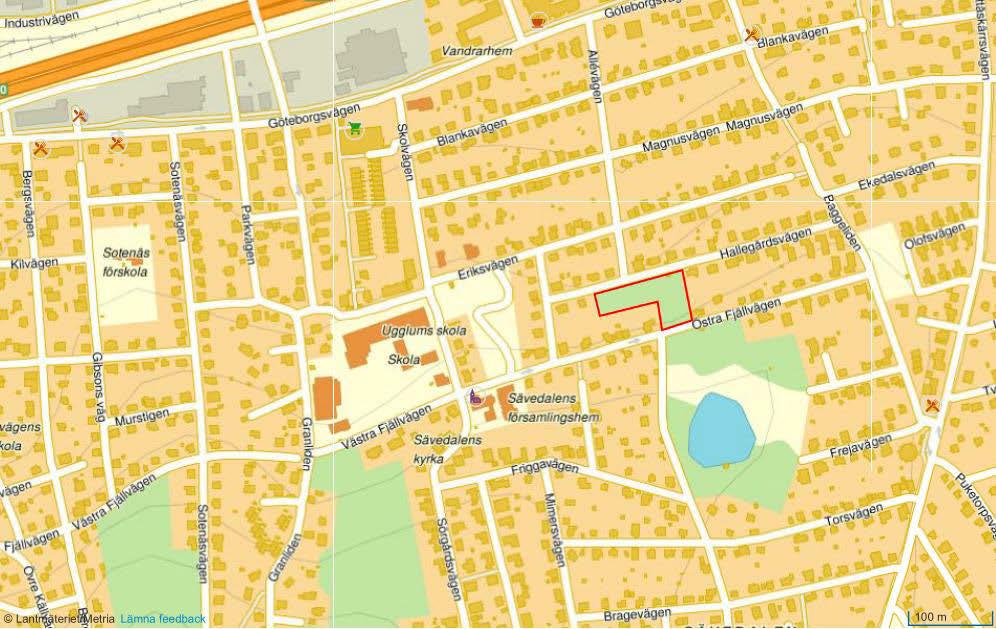 1 BAKGRUND Partille kommun arbetar med en detaljplan för fastigheten Ugglum 8:40, detaljplanen benämns. Detaljplanen ska möjliggöra för cirka 40 bostäder i flervåningshus.