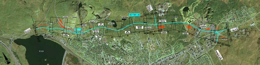 Figur 2. Utdrag ur Kiruna centralorts fördjupade översiktsplan (antagen 2007-01-08). Arbetet med en revidering av översiktsplanen pågår. Planområdet är inringat med rött.