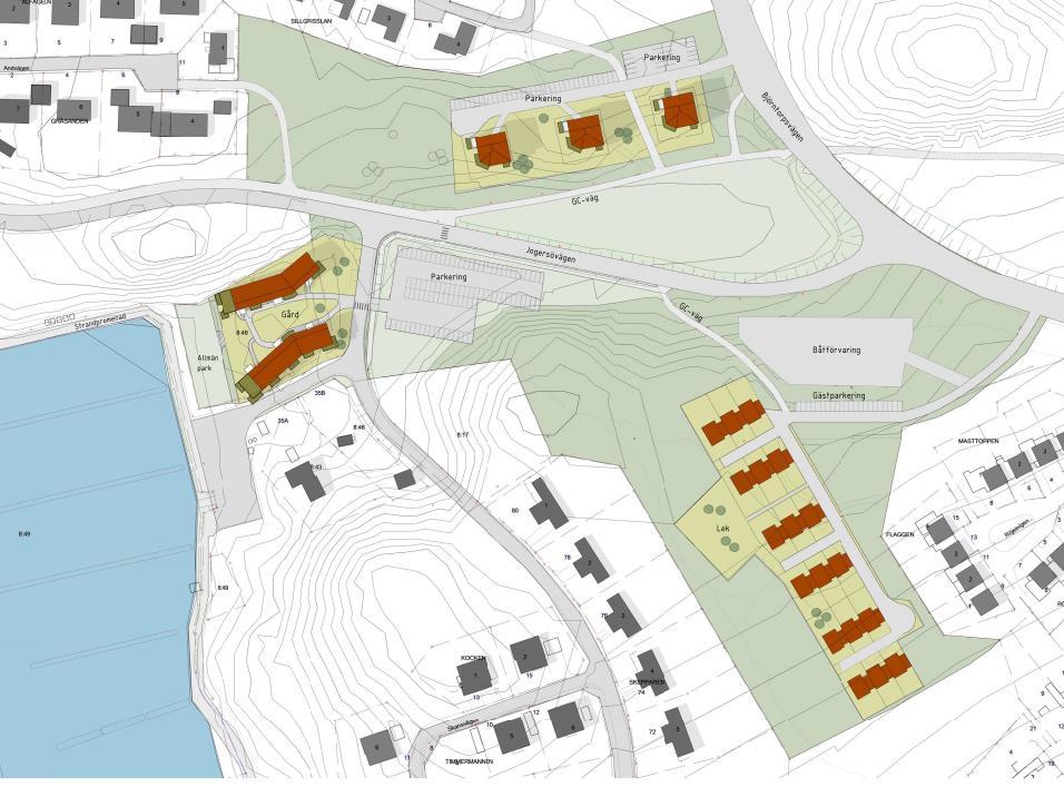 Ramsdalshamnen finns en asfalterad yta som idag används som båtuppställningsplats.