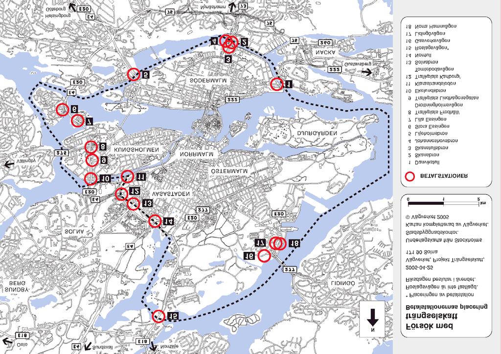 Minskningar av trafiken under avgiftstid i mars