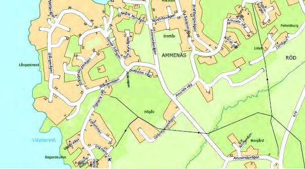 Översikt planområde BAKGRUND OCH TIDIGARE STÄLLNINGSTAGANDEN Översiktsplan/riksintressen m m I kommunens översiktsplan (Ö 02), antagen 02--2, anges att kustzonen i kommunen i sin helhet är av